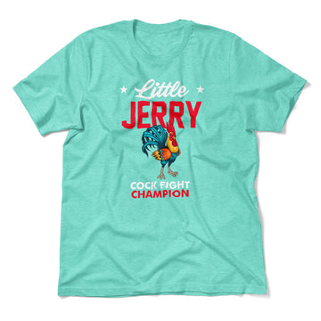 Little Jerry Men/Unisex T-Shirt in Heather Sea Green color